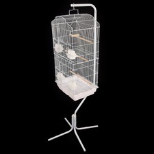 2NDS Bird Cage 21804 + white Stand 74246 4974