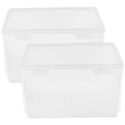  2 Stück Brotbehälter aus Kunststoff, Brotkasten, Kühlschrank, Aufbewahrungsbox,