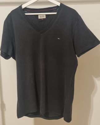 HILFIGER DENIM - Shirt  V-Ausschnitt Farbe schwarz Größe XL
