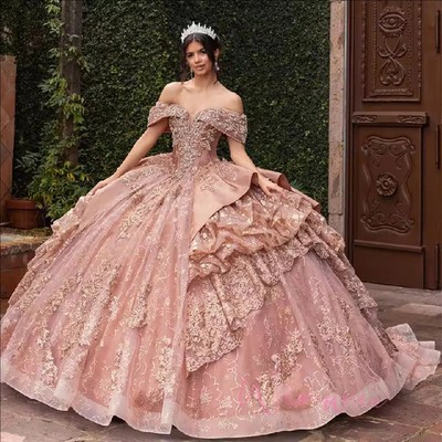 green emerald velvet dress Long Champagne Tulle Ball Gown Prom Dresses Corset Back Graduation Dre –  Viniodress main image 0