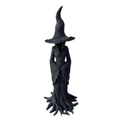 Detailed Resin Witch Statue Halloween Themed Home Accent For Festival Table