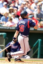 Mark DeRosa Atlanta Braves bats at a MLB spring training game circ- 2004 Photo 1