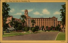 Vinoy Park Hotel St Petersburg Florida vintage postcard b752