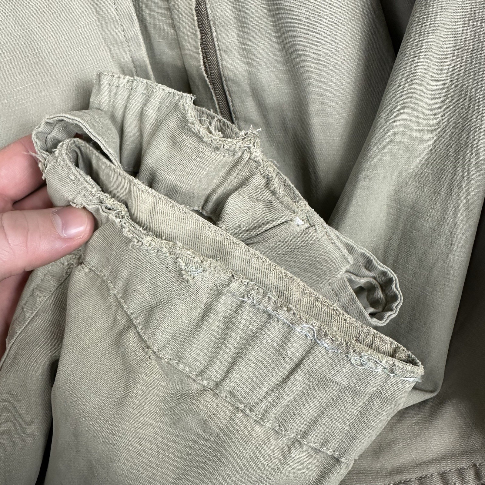 Polo Ralph Lauren Parka Coat Jacket, Lo Life Vintage, Khaki Green, Mens Medium thumbnail 6