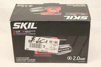 SKIL 7292-02 2.0 Amp 1/4 Sheet Palm Sander with Pressure Control P23