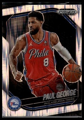 2024-25 Panini Prizm Black #110 Paul George Skewed Prizms #/249