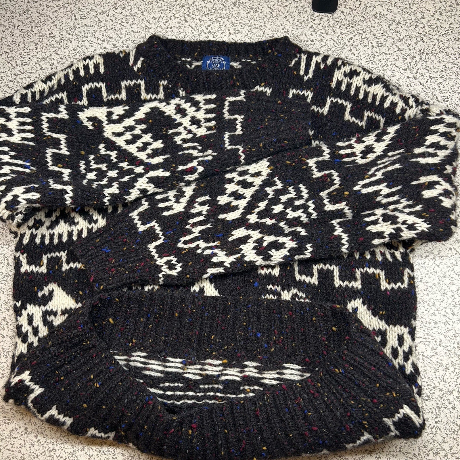 VTG Gap Wool Eagle Pattern Knit Sweater Adult S P… - image 4