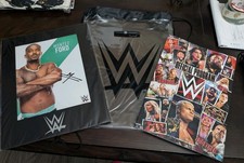 Montez Ford WWE VIP Package AUTOGRAPHED Photo, Official Program, Bag And Sharpie