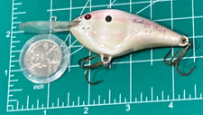 VINTAGE CUSTOM FISHING LURE BALSA FLAT CRANKBAIT DIVER RODNEY RICH HAND MADE RR