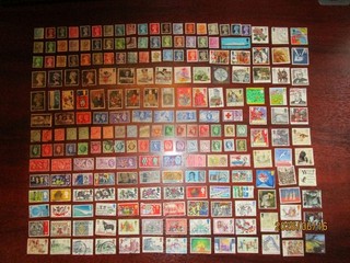 GB stamps; 218 different great starter set as 10 photos