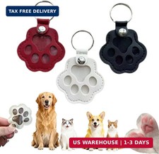 3 Pcs Paw Print Pet Hair Keepsake Memorial Keychain, Store Pet Fur Gift for Pe