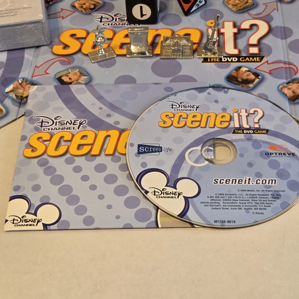 Disney Channel Scene It? DVD Board Game Mattel 2008, Fantastic! *100% COMPLETE* - Image 4 of 4