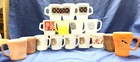 LOT OF 16 VINTAGE FIRE KING MUGS ESSO PICNIC PRAYER ETC