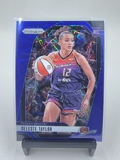 CELESTE TAYLOR 2024 Panini Prizm WNBA Blue Velocity Prizm #48 Rookie RC Mercury 