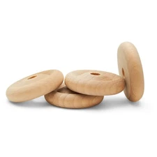 1/4" Thick Classic Mini Wood Wheels 1" Diameter, 3/16" Hole, Craft | Woodpeckers