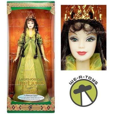 Barbie Legends of Ireland Faerie Queen Brunette Doll 2004 Platinum