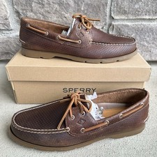 Men's Size 13 M - Sperry Leeward 2 Eye Boat Shoes Honey Brown STS25102