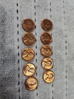 Lot Of 10 Uncirculated 1960 Denver Mint Lincoln Pennies