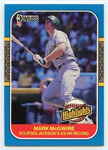1987 Donruss Highlights Baseball - #46 - Mark McGwire - Oakland Athletics