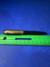 Eversharp Skyline Green- 4.75" Size - striped Cap - GFT - LF - 14KT Nib - A