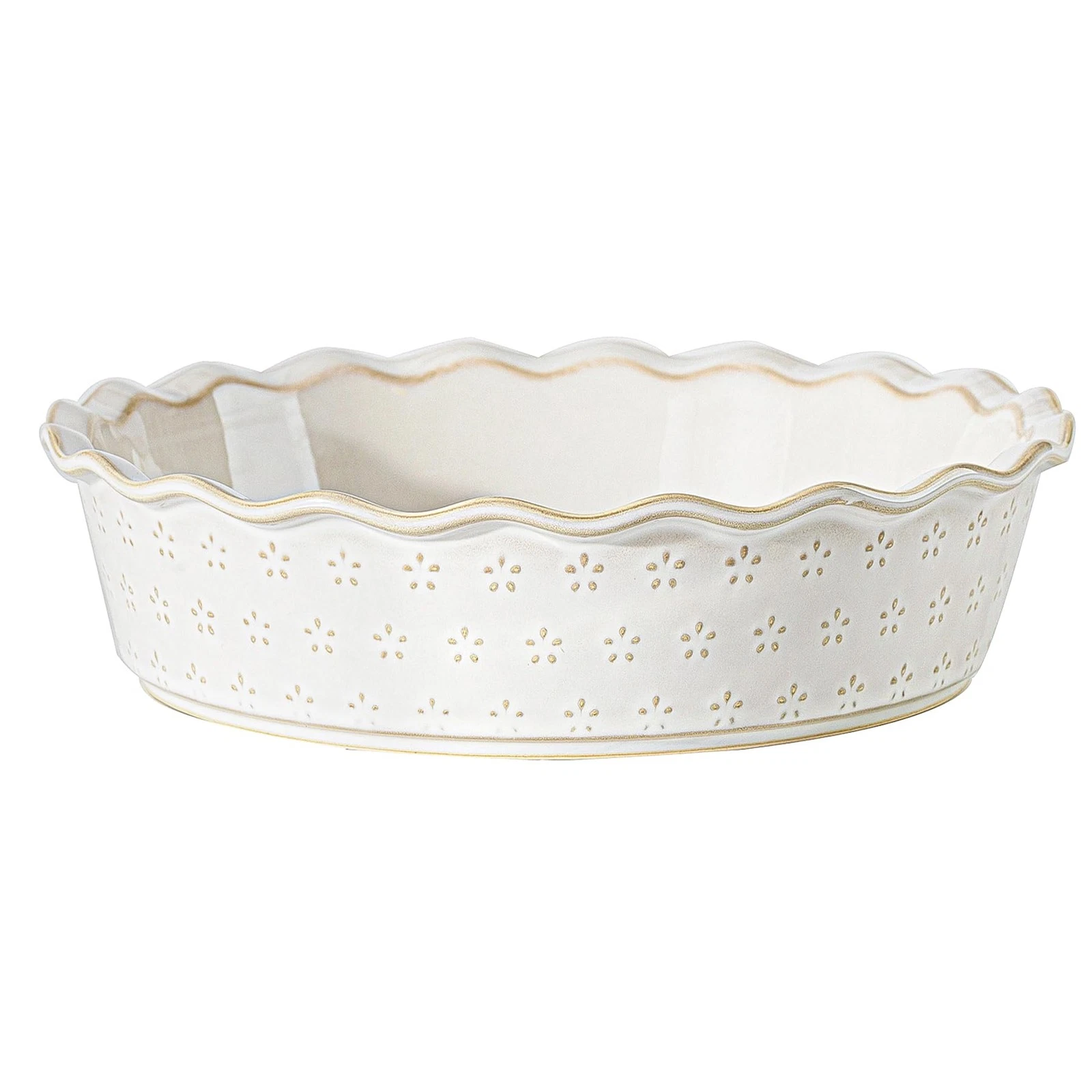 Deep Pie Dish for Baking, Ceramic Pie Pan for Apple Pie, Tart, Quiche Baking ...