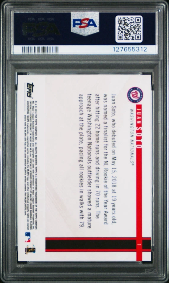 Juan Soto 2018 Topps On Demand Rookie Year In Review RC PSA 9 Nationals - Image 2 of 2