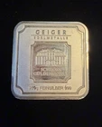 Geiger Edelmetalle 250g .999 Fine Silver Square Bar Silver Bullion