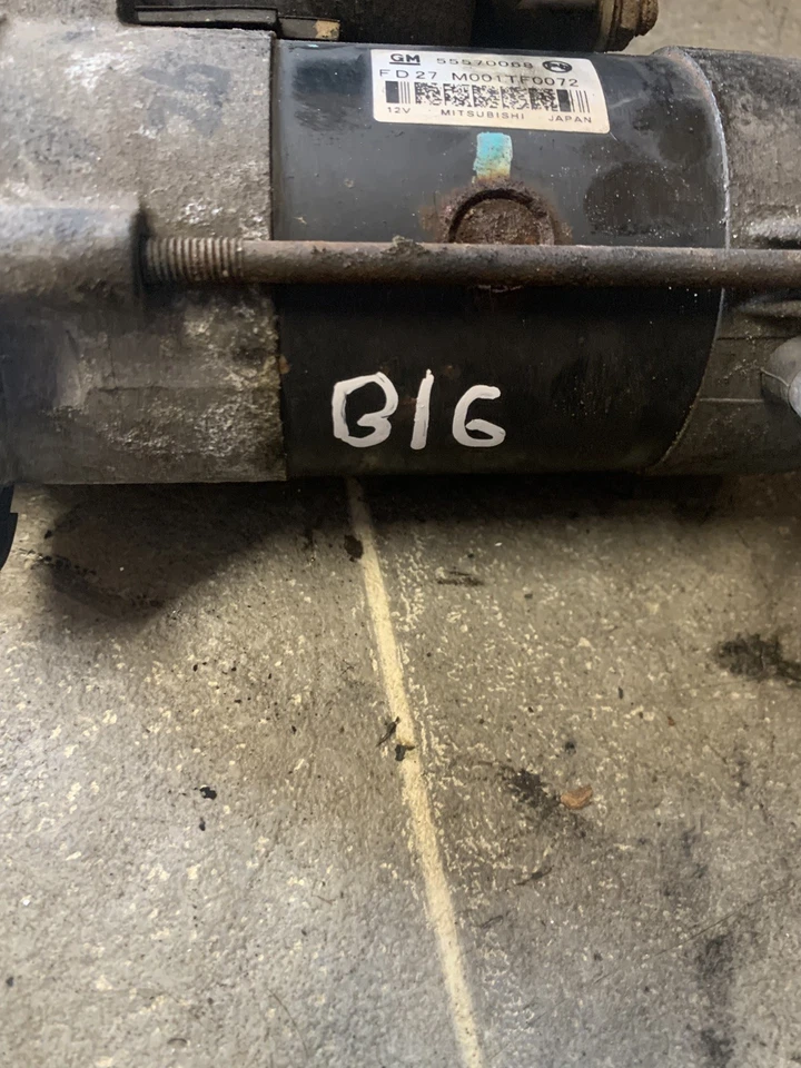 VAUXHALL INSIGNIA 2015-2021 1.6 DIESEL STARTER MOTOR B16DTH 55570068 - Image 3 of 4