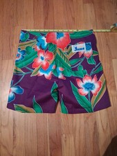 Vintage ORIGINAL JAMS Surf Line Hawaii 80s Board Shorts 30 Swim UNISEX Floral