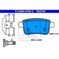 ATE BremsbeläGe 13.0460-2744.2 BremsklöTze FüR Mercedes Citan Kombi/Tourer 415