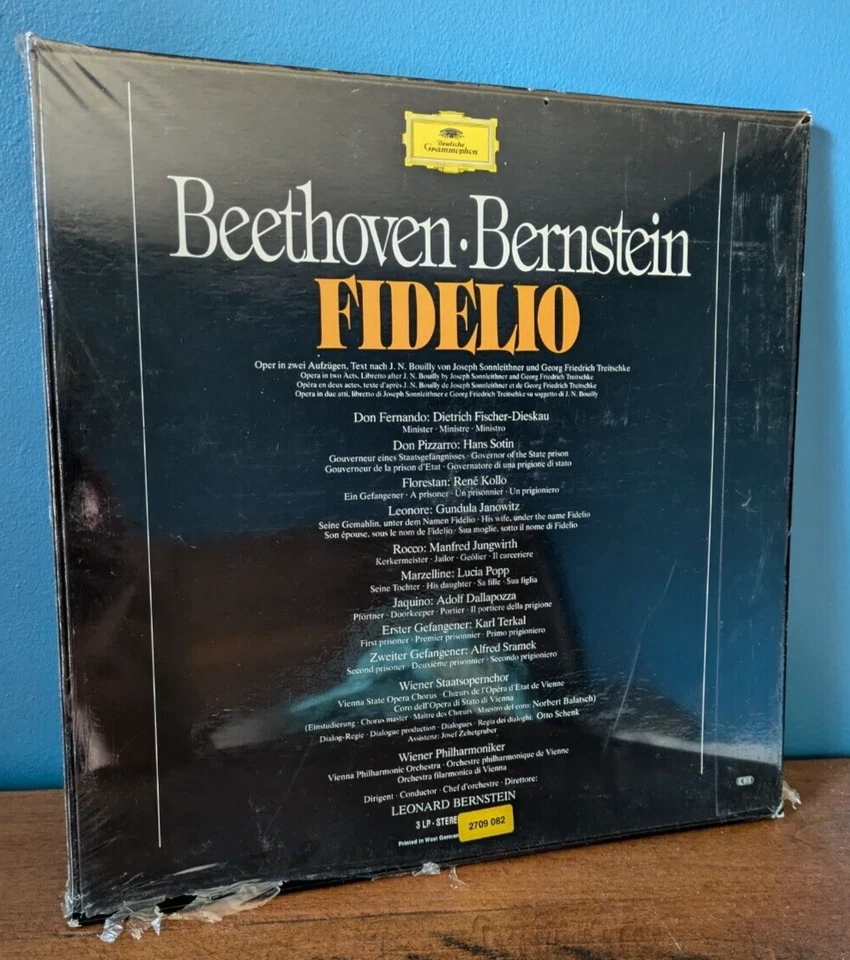 BEETHOVEN BERNSTEIN Fidelo 3 x LP Record Box Set Deutsche Grammophon SEALED NEW - Image 2 of 4