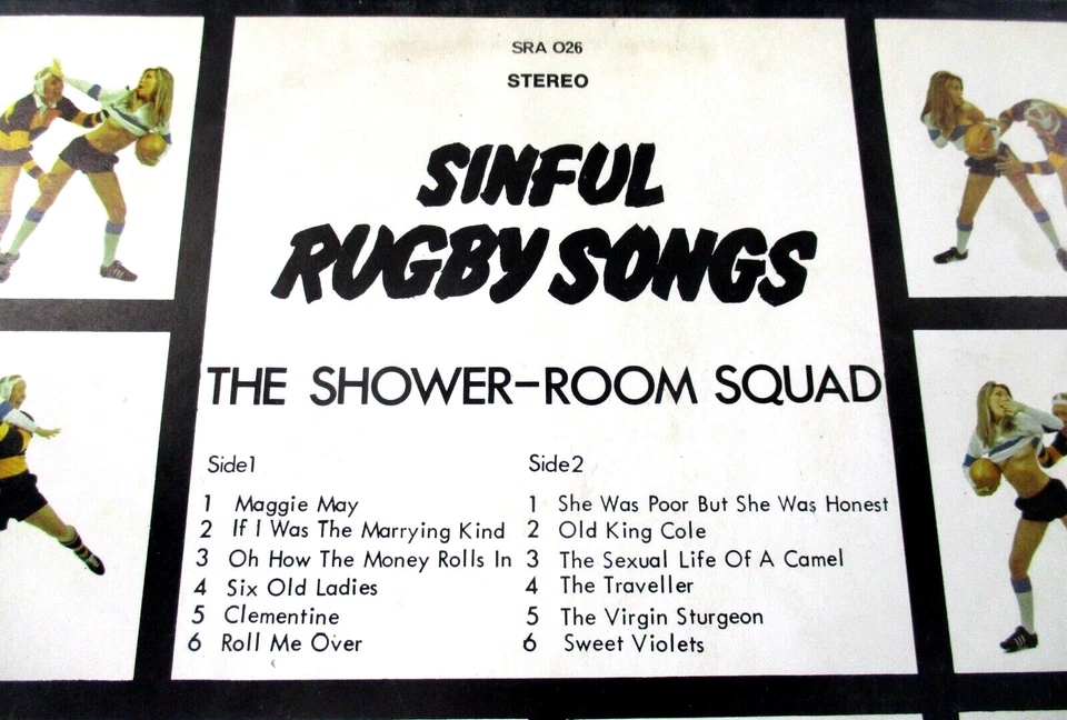 The Shower-Room Squad Sinful Rugby Songs 33RPM Vinyl LP 1970 Summit Records - Image 3 of 4