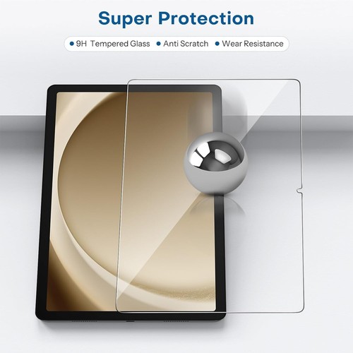 (2 Pack) Screen Cover For Samsung Galaxy Tab A9+ Screen Protector Tempered Glass - Picture 4 of 8