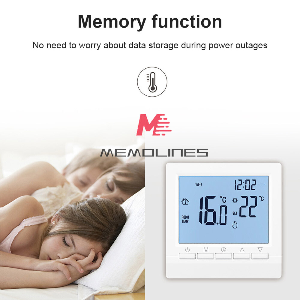 Smart Thermostat Temperature Controller Programmable LCD Digital Home Improment-image