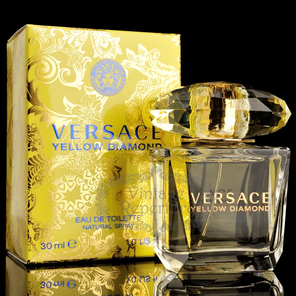 Versace Perfume Yellow Diamond Eau De Toilette Womens Parfum Fragrance 1oz 30ml