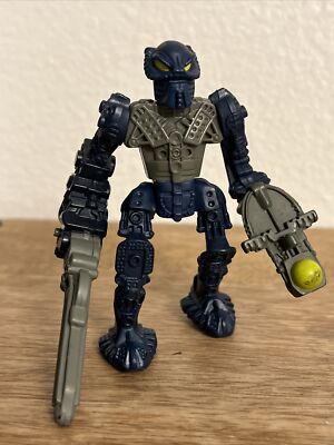 BIONICLE BLUE ROBOT 4  ACTION FIGURE PLASTIX MCDONALDS TOY