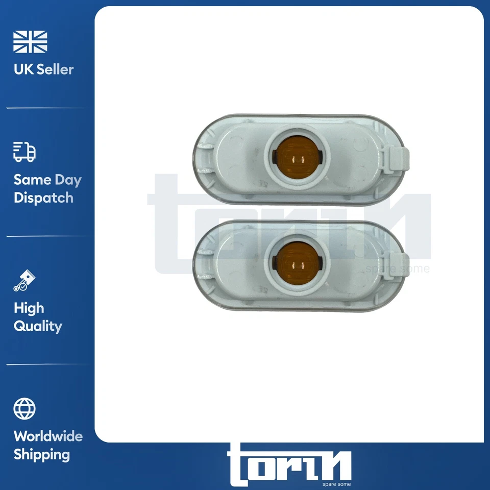 2x Repetidores de luces indicadoras laterales izquierda y derecha para Seat Ibiza León 6L0949117A Foto 3 de 4