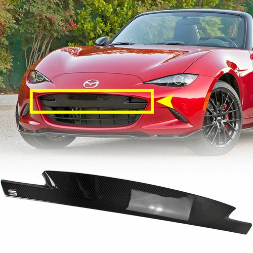 1623 Fits Mazda Miata MX5 Carbon Front Bumper Air Dam Gille Trim