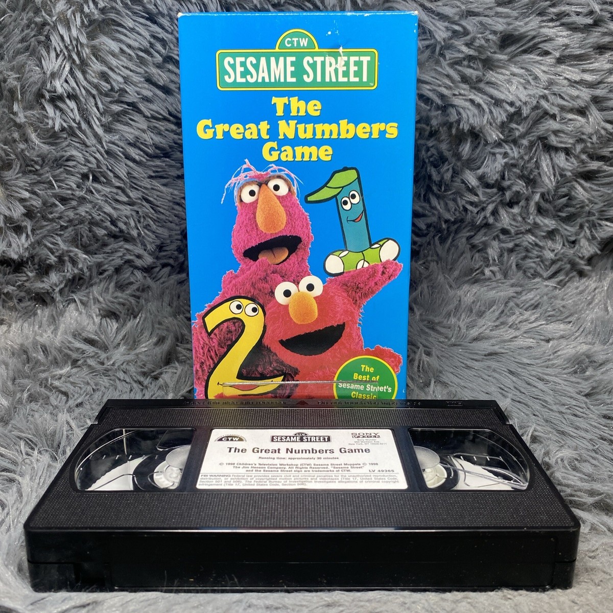 Sesame Street - The Great Numbers Game VHS 1998 Classic