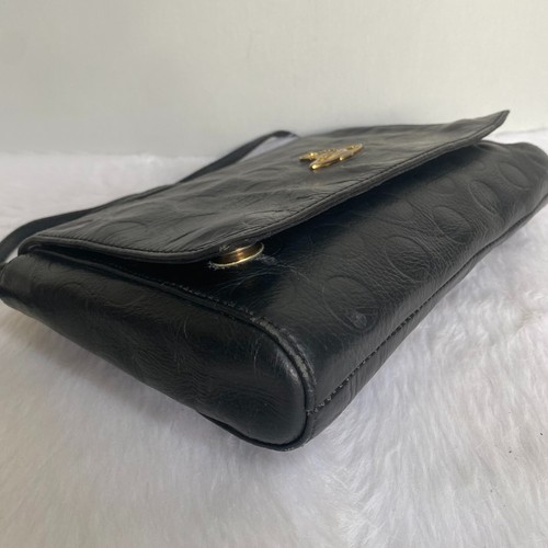VIVIENNE WESTWOOD Vintage Black Polka Dot Leather Sling Clutch ag - Picture 7 of 11