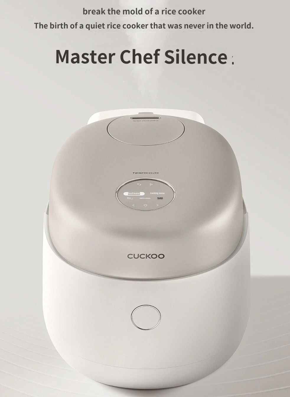 CUCKOO Master silence CRP-NHTR0610FGW Electric Rice Cooker for 6 people 2022 New
Opens in a new wind