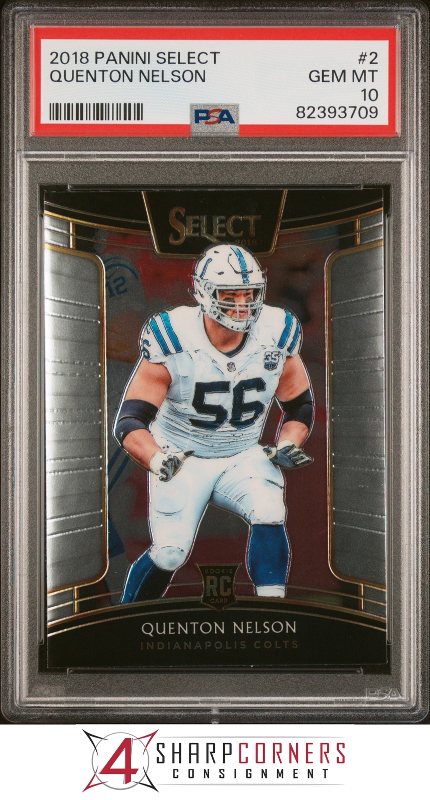 Quenton Nelson Panini Select #2 Base