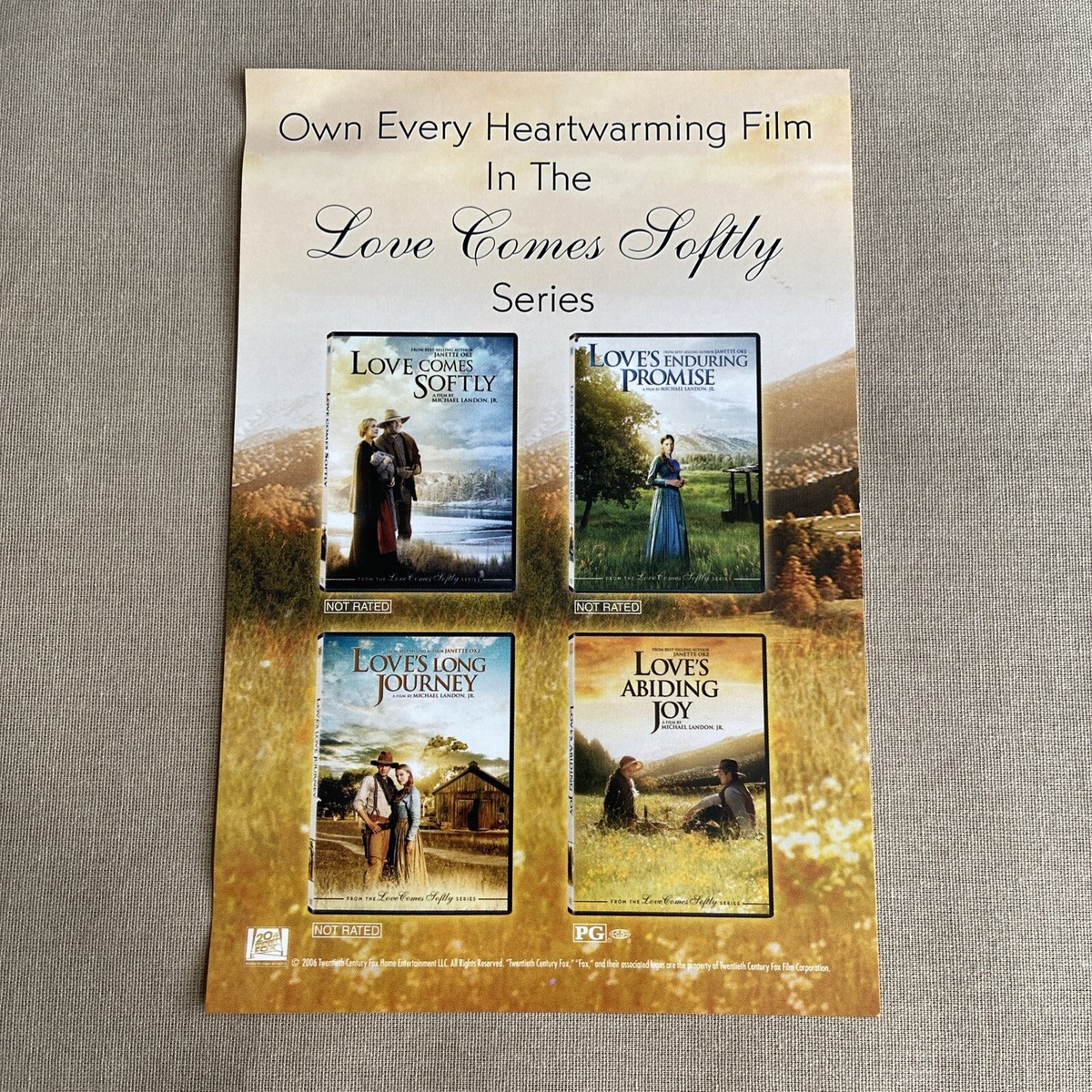 Love's Abiding Joy (DVD 2006 FS WS) Janette Oke Michael