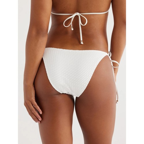 Love & Sports Women's 2XL 20 Macrame String Bikini Bottoms with Beads, WHITE - Picture 15 of 19