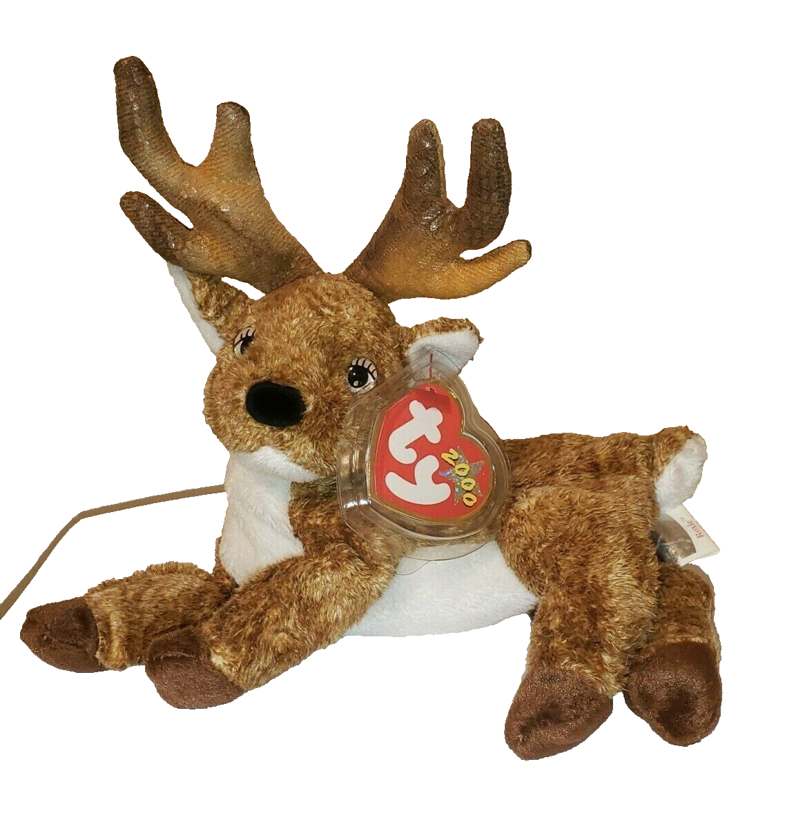 Ty Beanie Baby ROXIE the Reindeer (Black Inch) MWMTs Stuffed Toy