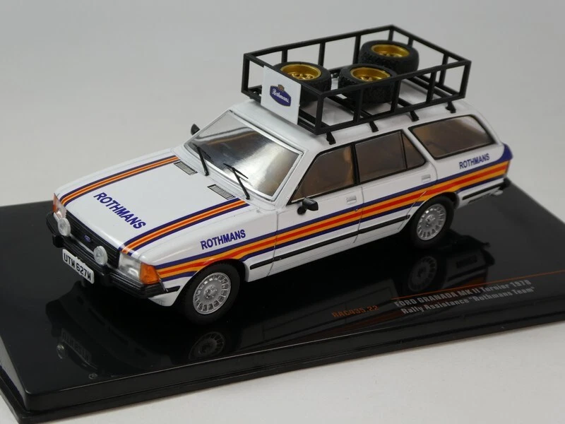 IXO RAC327X - Ford Granada MKII Assistance Equipe Bastos Racing Avec Galeries Sur Le Toit 1978