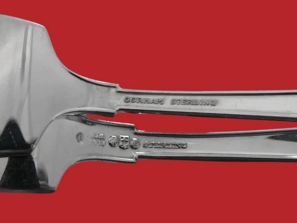 Juego de cuchara sopa crema plata esterlina Etruscan by Gorham 12 piezas 6 1/4" Foto 3 de 3