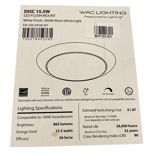 WAC WS-77618-30-AL Brink 18