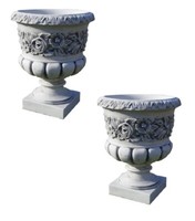 2 X Blumentopf Amphore Pflanzschale SteinmöBel BlumenküBel PflanzküBel 124KG