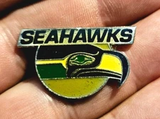 1984 Peter Davis Seattle SEAHAWKS Metal Pinback National Football League